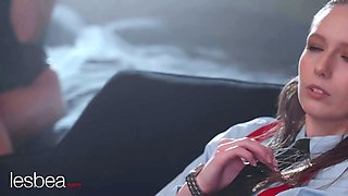 Lesbea mia trejsi and Big Tits swedish babe authoritative sapphic strapon climax