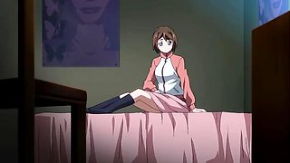 Restless Girl in the bed in endless fantasy beyond control