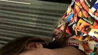 Amateur girlfriend blowjob on webcam