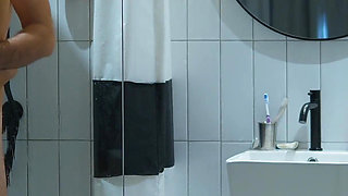 Home Sex in the Shower. Real Couple Makes Love