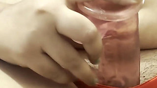 Girl Fucking with Sex Toy and Young Boy