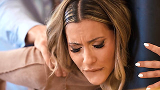 Banging a tall PAWG blonde next to an expensive car