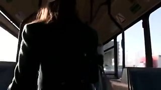 Brunette teen blowjob outdoor