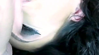 Slut Sperm Chocolate! German Bitch Fucks Two Strangers!