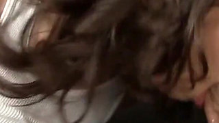 Cock sucker Kristina enjoys it and swallows cum