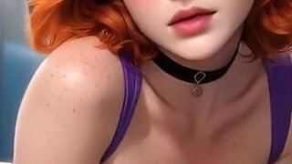 Roxy the Redhead Sex on the Train Ai