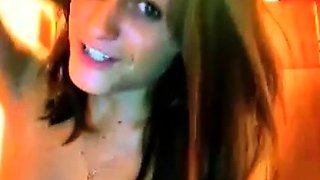 Beautiful Russian teen masturbating on webcam w toys