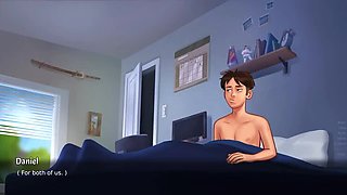 Summertime Saga: Stepmom MILF Can't Resist Step Son's Huge Cock Desires