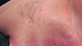 Fingering and gaping pussy of czech mature BBW countrywoman