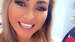 Big boobs milf masturbates with her dildo