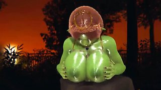 Shrek 3D Porn - Princess Fiona Gets Creampied By Orc - Big Tits & Thicc Redhead