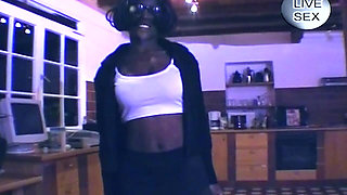 Mature Ebony Babe Prolapses Dripping Pussy in Wild Solo Play