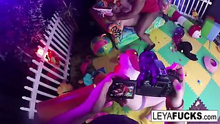 Leya Falcon feeds her BBC Anal creampie to her chicken cuck