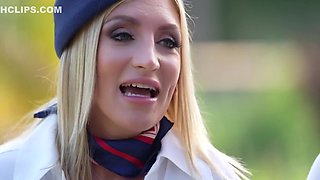 Two Stewardesses Have Sex With A Passenger!