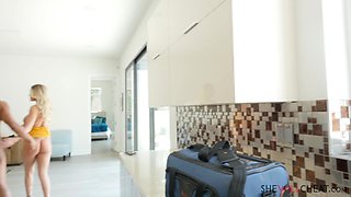 Kenzie Taylor's Blonde BBC Encounter Ignites While Away