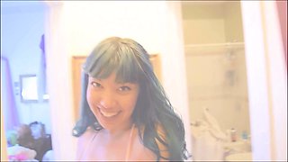 Stacked brunette goes solo toys and masturbation