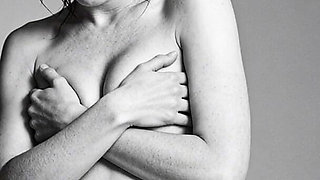 B&w Topless Photoshoot