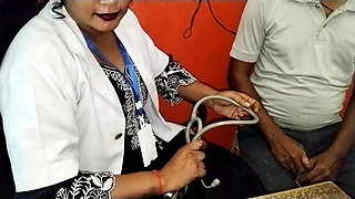 Seeing the sexy doctor, the boy's mood became and both of them had sex