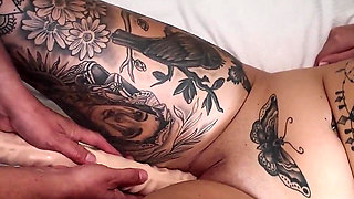 Double Ender Dildo Fucking with Tasha Jobbins