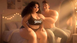 From Chubby & Ignored to Curvy Cock Tease Ep2 First Gym Day & Teasing Begins
