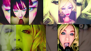 Goddess Lana - Hot Sensual Dildo Sucking Compilation 1