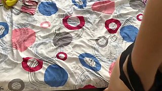 Skinny Latina step-sis POV fuck in her room