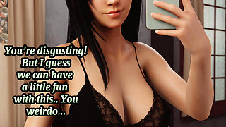 Caught Again You Panty Pervert! (femdom, pussy licking, boobs)