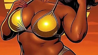 Bold Black Woman Animated to Tease