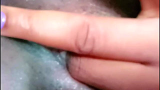 Real life Horny amateur masterbate, fingering herself while....