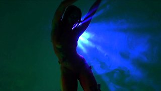 Blond masturbating pissing fetish babe pees