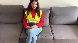 I seduce a hot bus conductor girl and invite her to my place for a satisfying fuck session