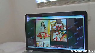 Bikini Lady Dreaming Handjob