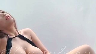 Stacked brunette goes solo toys and masturbation