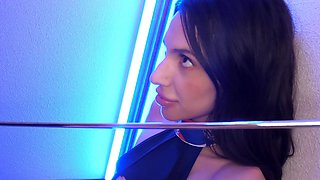 Beautiful girl with long hair gets a messy anal creampie.