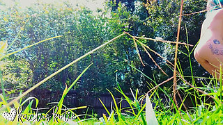 Mowing the Lawn Naked Voyeur