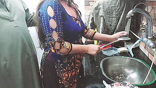 Punjabi Maid Fucked in Kitchen By Owner With Clear Audio