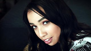 Brunette couple Madison and Jackie Rogan in sexy lingerie