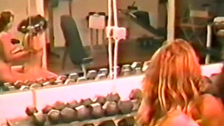 Two Lesbians Work Out and Fuck at the Gym