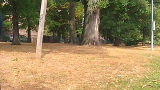 Big Ass Latina Takes a BBC in Park