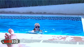Starla-candy Beautiful French Blonde Starla Candy Sucks Mike Angelo's Cock