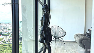 Horny in Latex Enjoying the View T2, Fucking by the Window - Alex Latex