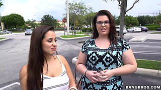 Colombian Hottie ditches friend for road dick