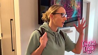 College Dorm Taboo: Busty Blonde Stepmom Fucks Step Son POV