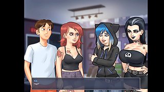 Horny girl brings him to her room in summertime saga