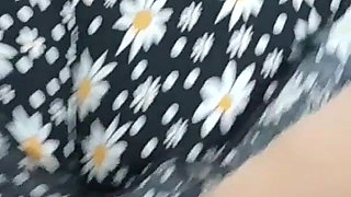 Hot Wife Masturbates Her Pussy with the Friction of Her Shorts, She Gets Very Dirty, Wanting Cock.