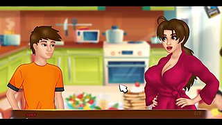 Out of this world summertime saga featuring sexy Misskitty2k in a wild anime adventure