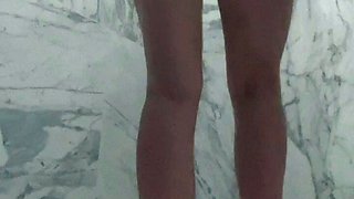 SMALL TIT BRUNETTE TATTOOED TEEN GIRLFRIEND CAUGHT IN SHOWER