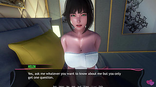 Murmur 14: Adam & Teacher Helen Love Hotel Boob Press Kiss & Self-finger