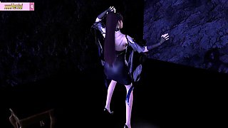 Cao Ying Pixelated Goddess with a Big Butt - 3D Animation