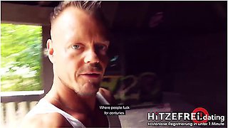 Deutsche Amateure In Risky Outdoor Public Sex With Hot German Blonde Milf